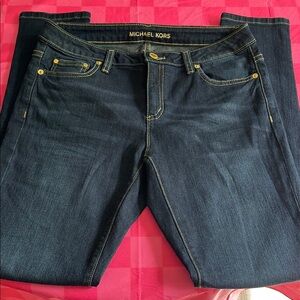 Michael Kors Blue Skinny Jeans with Signature Style *EUC*